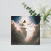 Osterfeier Jesus Feiertagskarte (Stehend Vorderseite)
