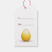 Osterfeier Leckerei mit gelbem Ei Geschenkanhänger (Vorderseite)