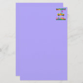 Osterfeier Lila Stationierung Briefpapier (Vorne/Hinten)