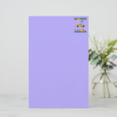 Osterfeier Lila Stationierung Briefpapier (Stehend Vorderseite)