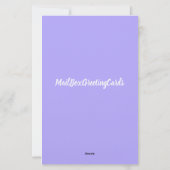 Osterfeier Lila Stationierung Briefpapier (Rückseite)