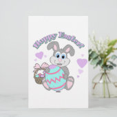 Osterfeier! Osterhase Briefpapier (Stehend Vorderseite)