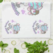 Osterfeier! Osterhase Geschirrtuch (Gefaltet)