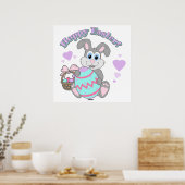 Osterfeier! Osterhase Poster (Küche)