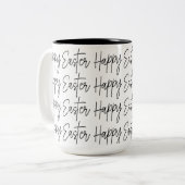 Osterfeier Ostern Zweifarbige Tasse (Vorderseite Links)