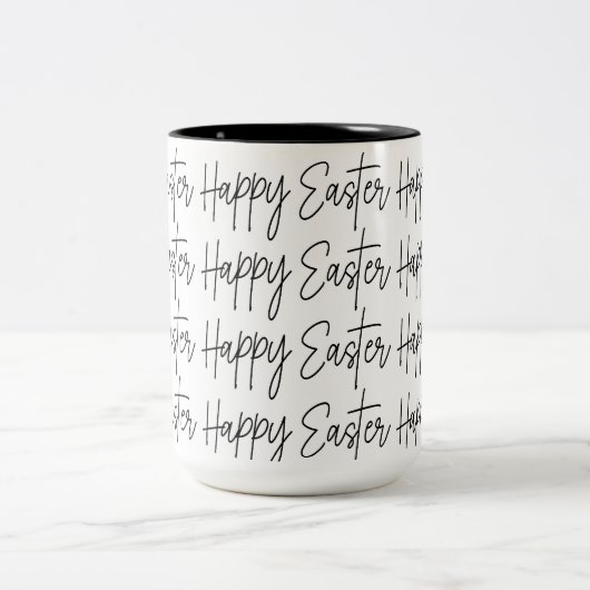 Osterfeier Ostern Zweifarbige Tasse (Mittel)