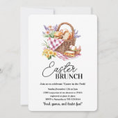 Osterfeier Picnic Einladung | Korb (Vorderseite)