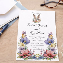 Osterfeier und -jagd einladung