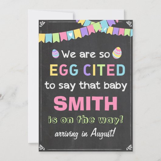 Osterfeierliche Ankündigung der Schwangerschaft (Vorderseite)