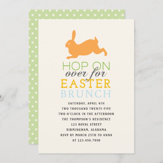 Osterfeiern Einladung (Vorne/Hinten)