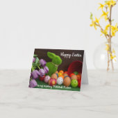 Osterfeiern [pickleball] karte (Gelbe Blume)