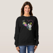 Osterfeiertag Blume Bunny Egg Jagen Sweatshirt (Vorne ganz)