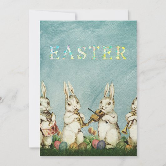 Osterfeiertag Einladung zur Eizelljagd (Rückseite)