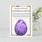 Osterfeiertag Einladung zur Eizelljagd (Stehend Vorderseite)