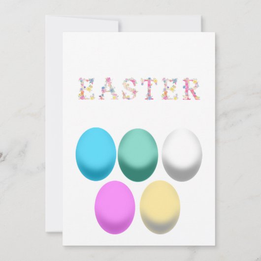 Osterfeiertag Einladung zur Eizelljagd (Rückseite)