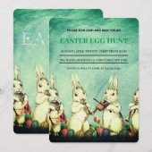 Osterfeiertag Einladung zur Eizelljagd (Vorne/Hinten)