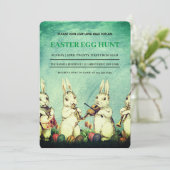 Osterfeiertag Einladung zur Eizelljagd (Stehend Vorderseite)