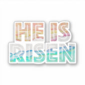 Osterfeiertag - Er ist Risen Aufkleber (Vorderseite)
