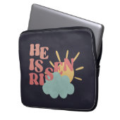 Osterfeiertag - Er ist Risen Laptopschutzhülle (Vorderseite Links)