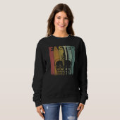 Osterfeiertag Kronen Retro Graphic Funny Ostercost Sweatshirt (Vorne ganz)