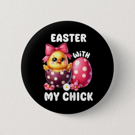 Osterfeiertag mit meiner Ankündigung zur Schwanger Button (Vorderseite)