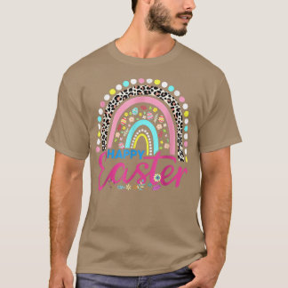 Osterfeiertag Regenbogen mit Eiern und Osterhase T-Shirt