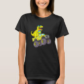 Osterfeiertag Rex Dino Reiten T-Shirt (Vorderseite)