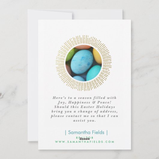 Osterfeiertag Salto Gruß Postkarte (Rückseite)