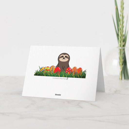 Osterfeige & Eiergebäck Ostern Feiertagskarte (Rückseite)