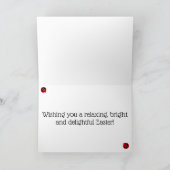 Osterfeige & Eiergebäck Ostern Feiertagskarte (Innenseite)