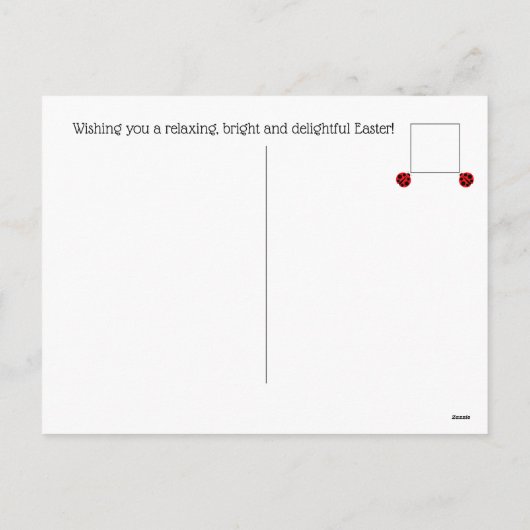 Osterfeige & Eiergebäck Ostern Feiertagspostkarte (Rückseite)