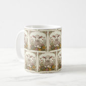 Osterfeigen: Lamm-verzierte Ostern-Tasse 🐇 🌸 Kaffeetasse (Vorderseite Links)