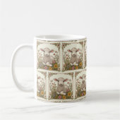 Osterfeigen: Lamm-verzierte Ostern-Tasse 🐇 🌸 Kaffeetasse (Links)