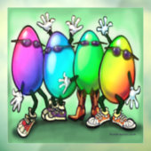 Osterfensterklammer Fensteraufkleber (Blatt 3)