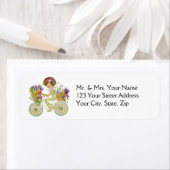 Osterferien Blume Fahrrad mit Labrador Welpen (Insitu)