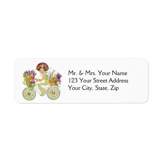 Osterferien Blume Fahrrad mit Labrador Welpen (Vorne)