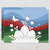 Osterferien Eizelljagd im Frühjahr Blume Natur (Vorne/Hinten)