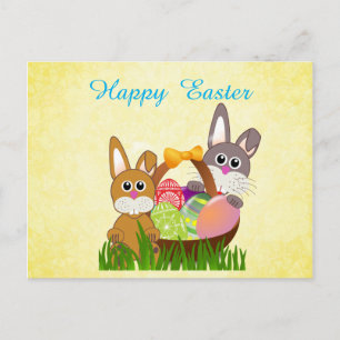 Osterferien-Grußkarte für Kinder Postkarte
