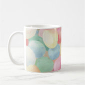 Osterferien Hintergrund mit gefärbten Eiern Kaffeetasse (Links)