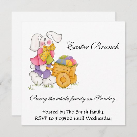 Osterfest Einladung (Vorne/Hinten)