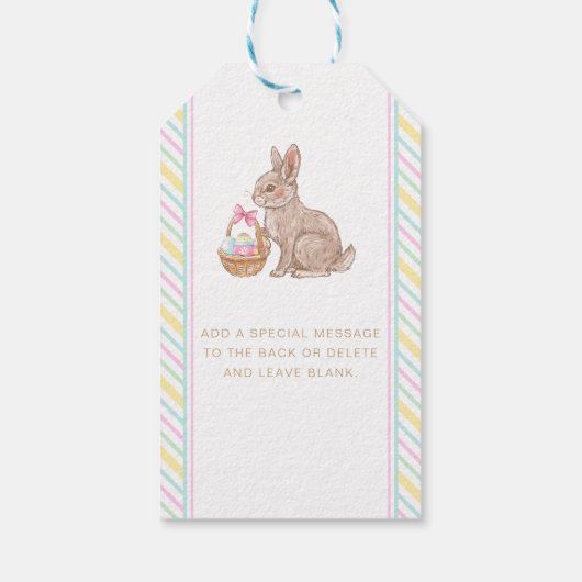 Osterfest Geschenkanhänger (Rückseite)