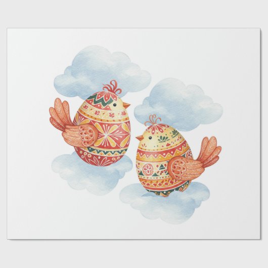 Osterfest Geschenkpapier (Flach)