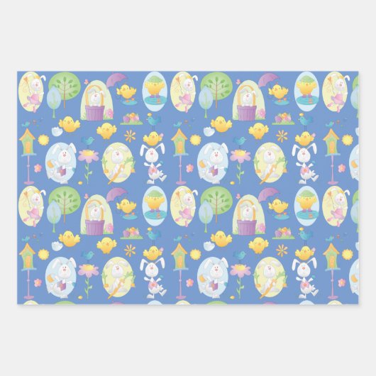 Osterfest Geschenkpapier Set (Vorderseite)