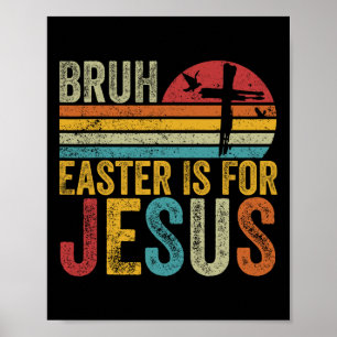 Osterfest ist für Jesus Ostersonntag Vintage Retro Poster