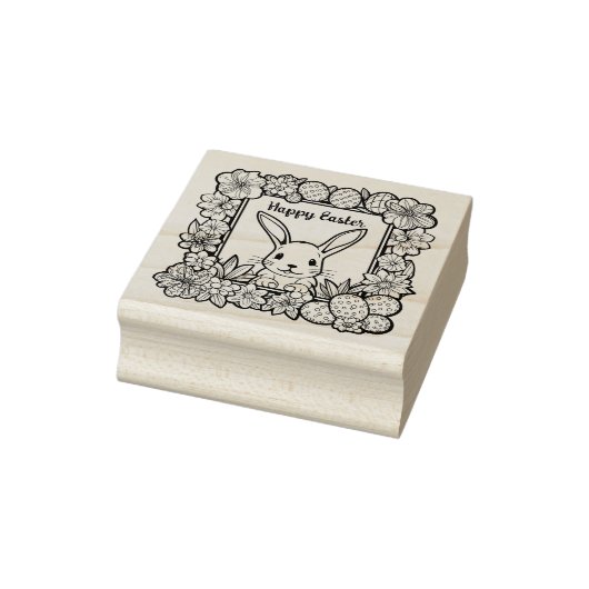🐰 Osterfest mit Osterhasen und Text Gummistempel (Stempel)