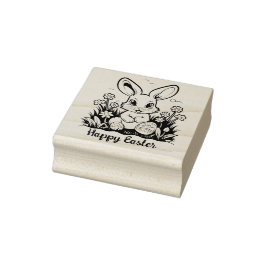 🐰 Osterfest mit Osterhasen und Text Gummistempel