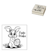 🐰 Osterfest mit Osterhasen und Text Gummistempel (Stempel)