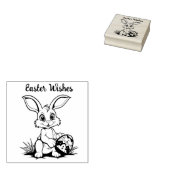 🐰 Osterfest mit Osterhasen und Text Gummistempel (Stempel)