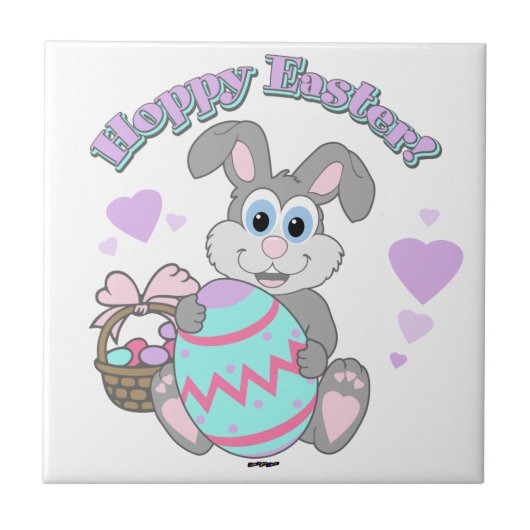 Osterfest!Osterhase Fliese (Vorderseite)