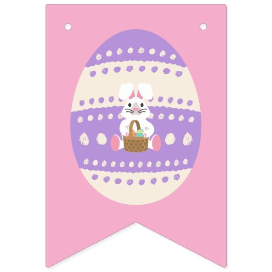 Osterfest Party Jagd mit Eiern Wimpelkette (Zweite Fahne)